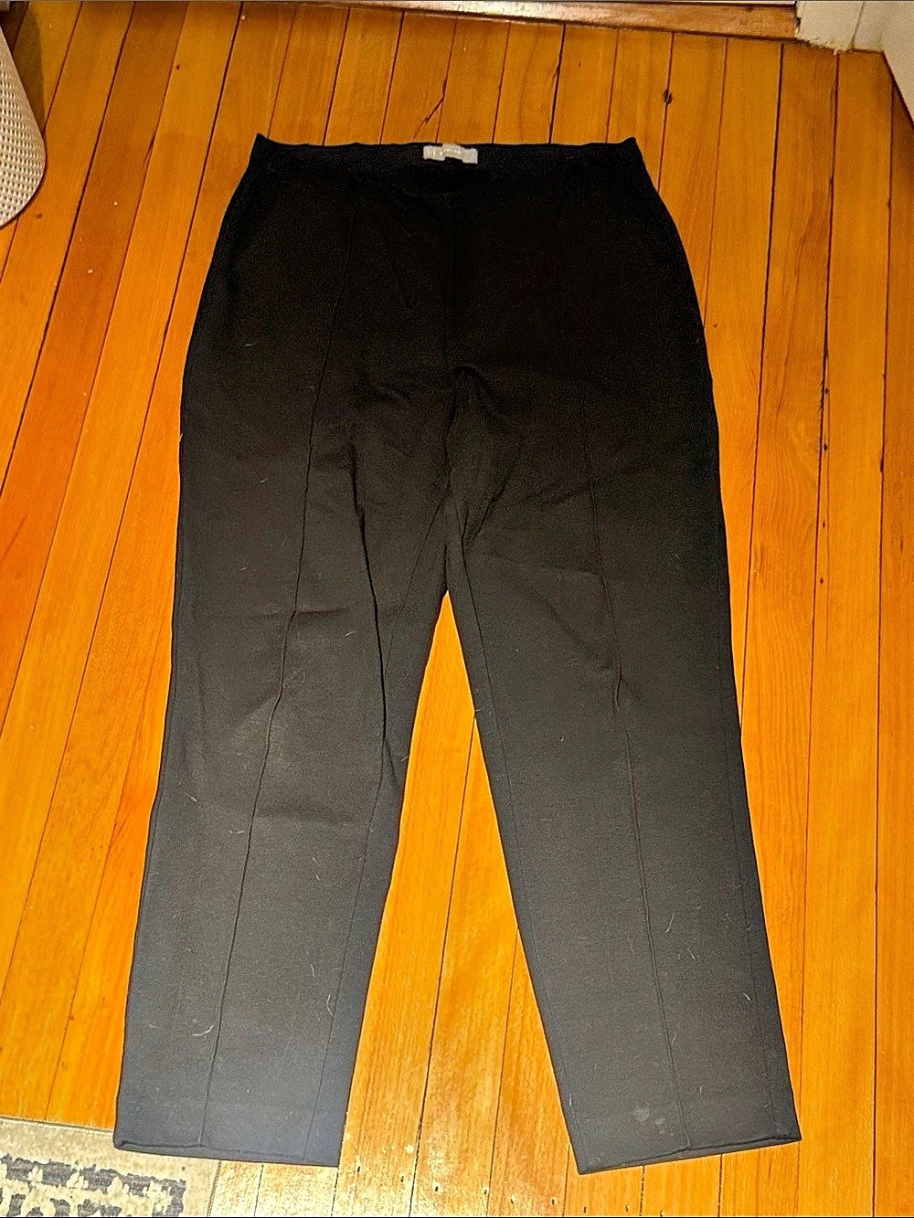 Everlane Straight Leg Pants in Black Size Large